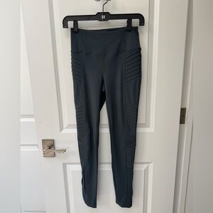 Athleta Charcoal Delancy Moto Tights